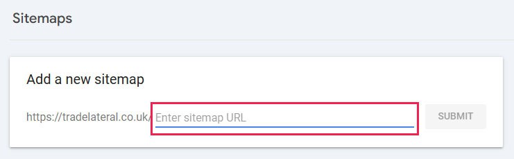 google search console submit sitemap